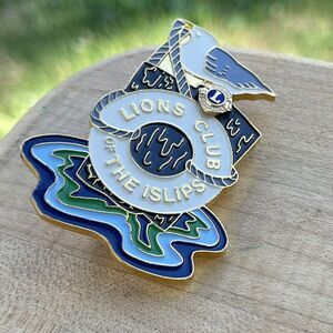 Lions Club‎ of The Islips Lapel Pin Seagull 2"